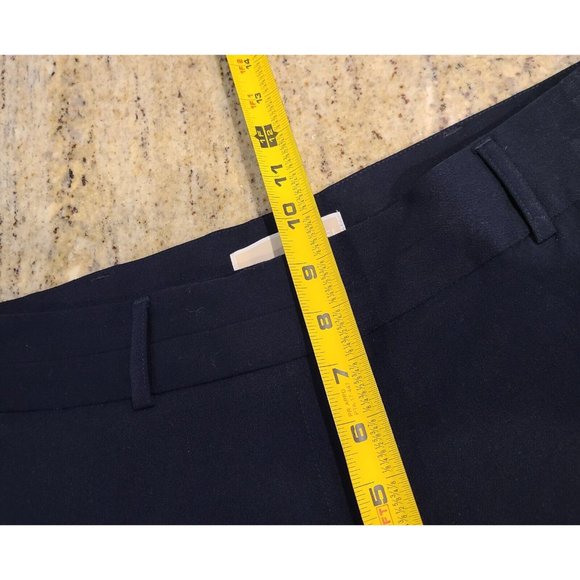 Michael Kors Womens Size 10 Basics Pants Black Blue? Career Dress Trouser 34x31 - Picture 5 of 15